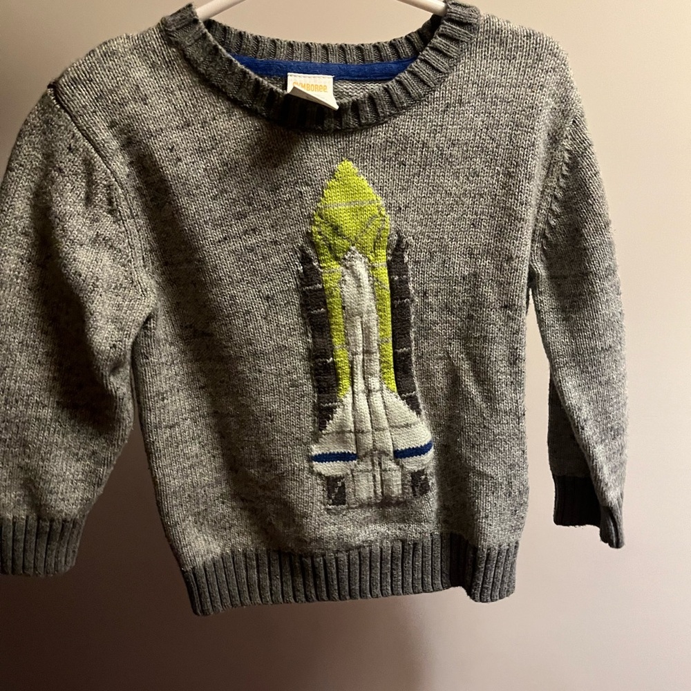 Gymboree Gray Space Shuttle Crewneck Sweater